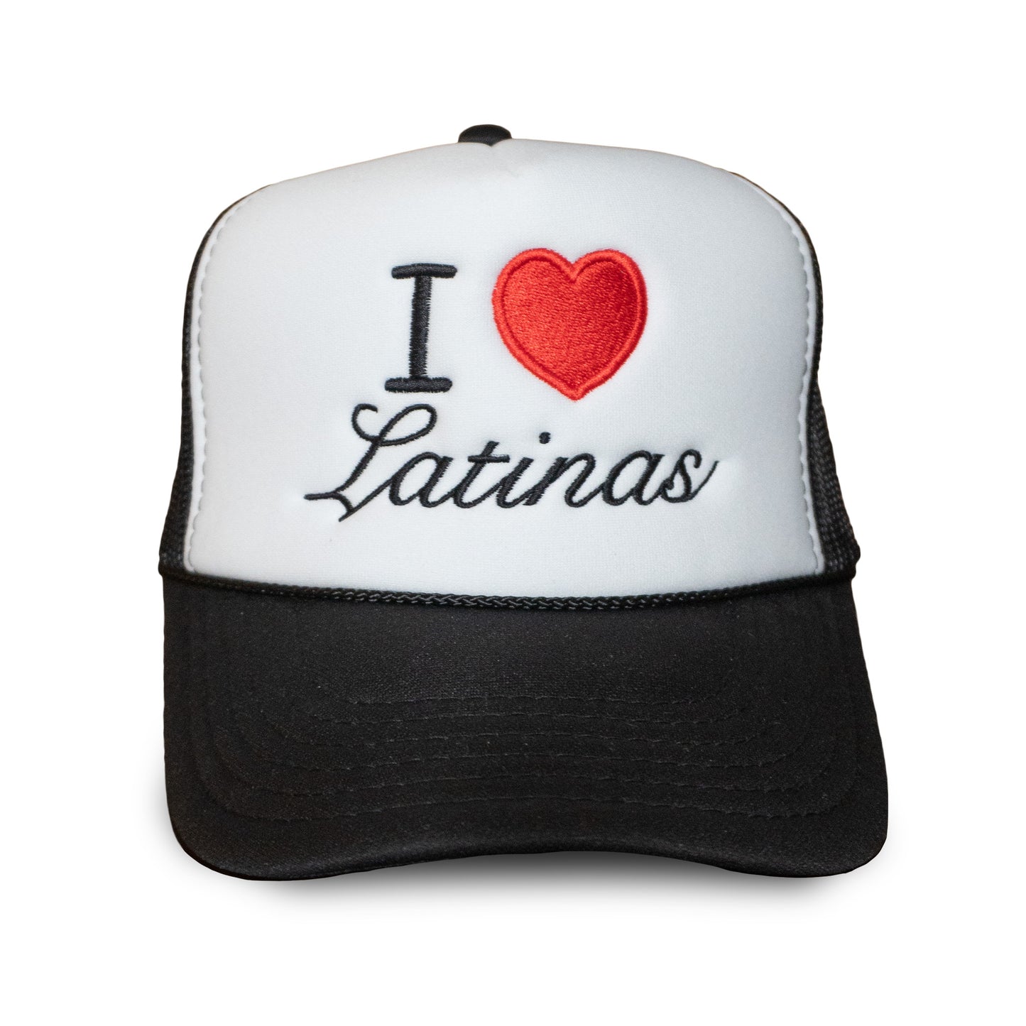 I Love Latinas Trucker Hat (Black/White)