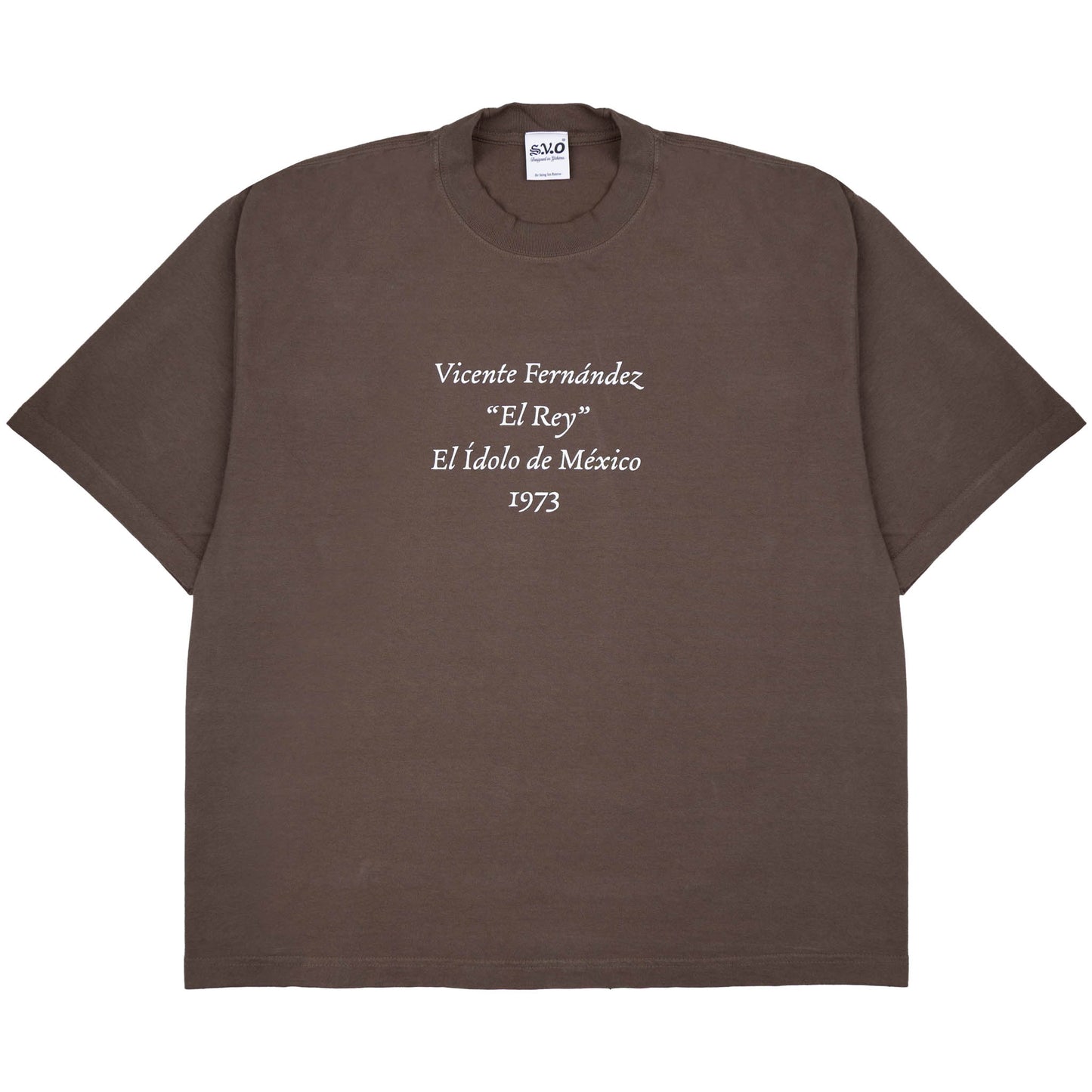 Vicente Fernández Drop Shoulder T-Shirt (Brown)