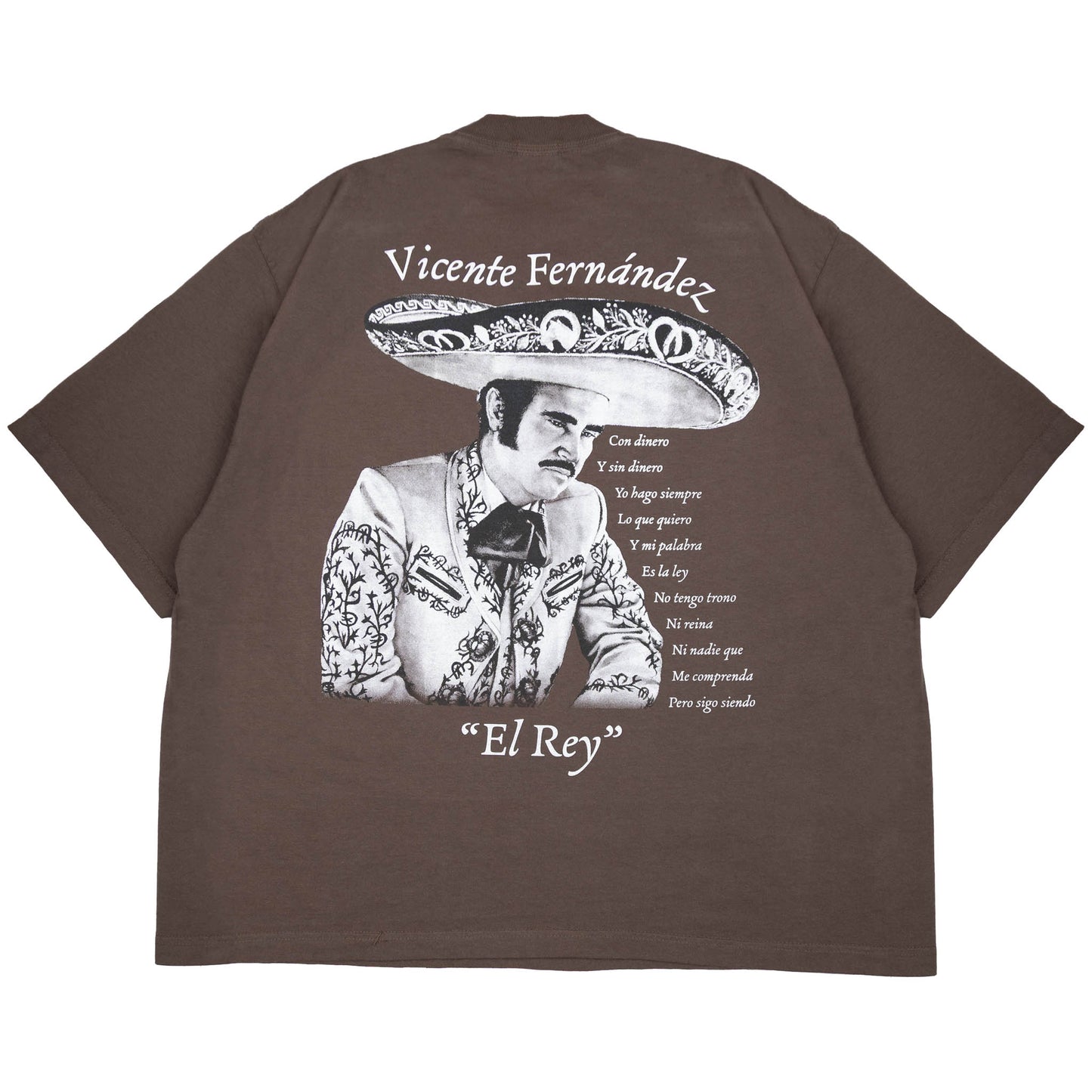 Vicente Fernández Drop Shoulder T-Shirt (Brown)