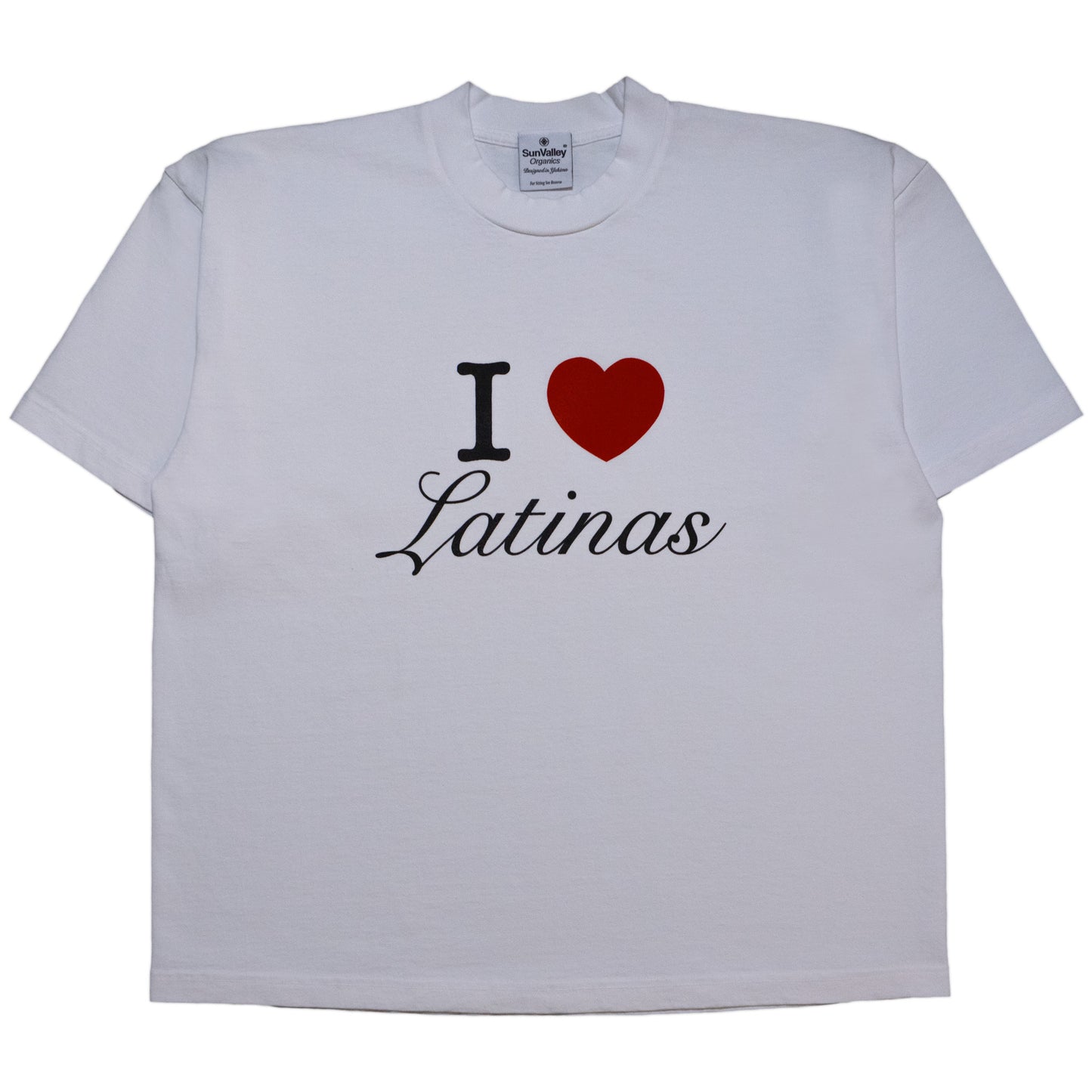 I Heart Latinas Boxy T-Shirt (White)