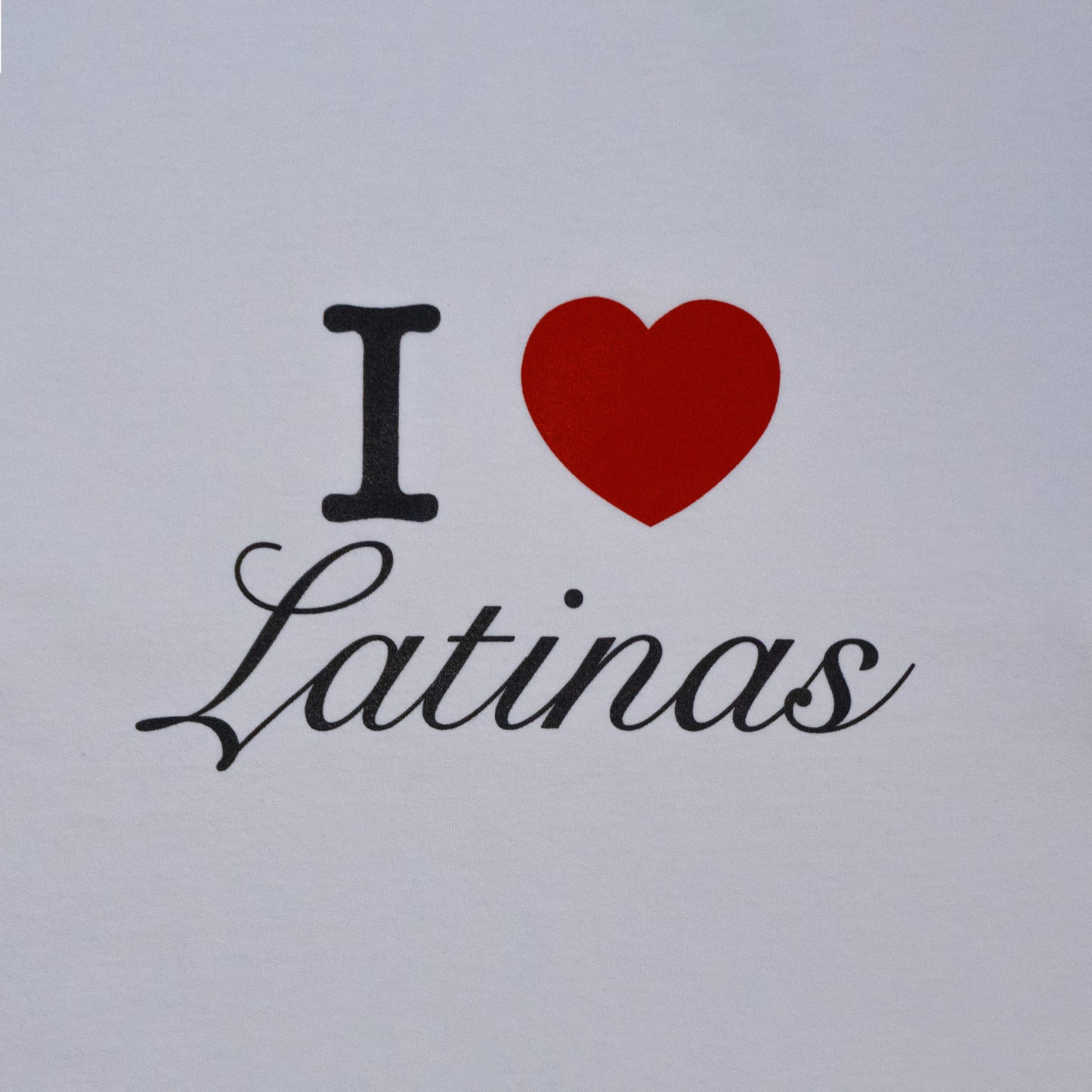I Heart Latinas Boxy T-Shirt (White)