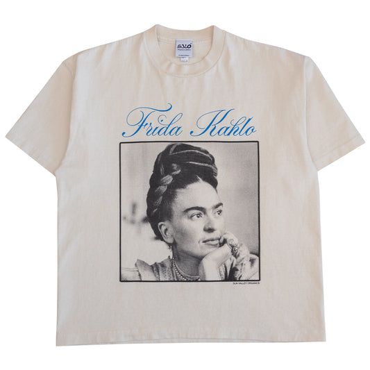 Frida Kahlo T-Shirt (Creme) Cropped