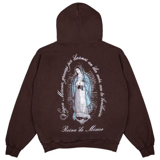 La Virgen de Guadalupe Hoodie (Brown)